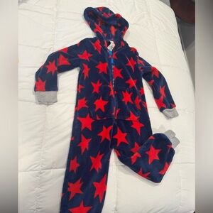 Mini Boden *New* Star Fleece all in one 4/5T
